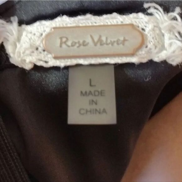 Y2K Black Satin And Lace Strappy Tank Mini Slip Dress Large *fits like Small - Picture 12 of 16